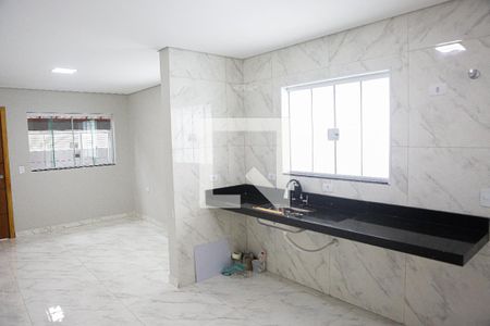 Cozinha de casa à venda com 2 quartos, 90m² em Parque Gerassi, Santo André