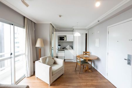 Sala/Cozinha de apartamento para alugar com 1 quarto, 44m² em Consolação, São Paulo