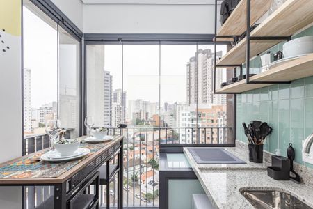 Cozinha de kitnet/studio à venda com 1 quarto, 23m² em Vila Mariana, São Paulo