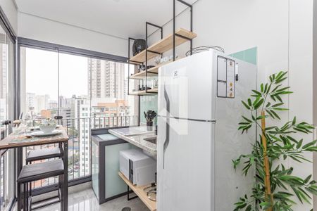 Cozinha de kitnet/studio à venda com 1 quarto, 23m² em Vila Mariana, São Paulo