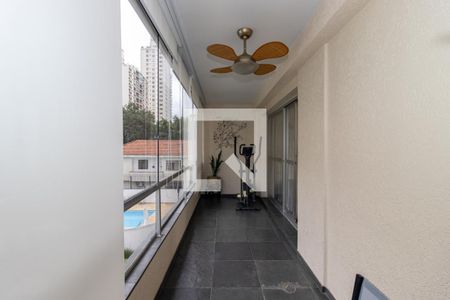 Varanda da Sala de apartamento à venda com 4 quartos, 208m² em Indianópolis, São Paulo