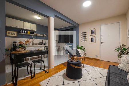 Sala/Cozinha de apartamento para alugar com 1 quarto, 43m² em Cerqueira César, São Paulo