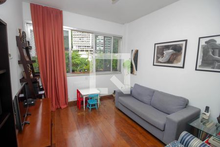 Sala  de apartamento à venda com 3 quartos, 95m² em Laranjeiras, Rio de Janeiro