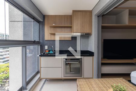 Varanda de kitnet/studio à venda com 1 quarto, 29m² em Indianópolis, São Paulo