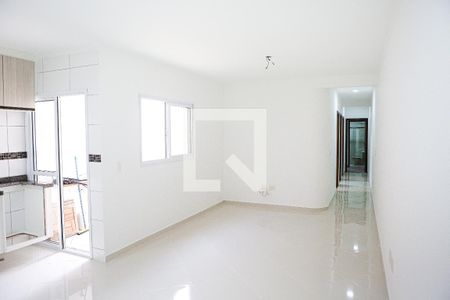 Sala de apartamento à venda com 3 quartos, 85m² em Vila Alzira, Santo André
