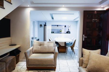 Sala de casa à venda com 3 quartos, 115m² em Vila Camilopolis, Santo André