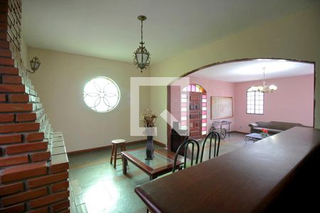 Sala de estar – Lareira de casa para alugar com 4 quartos, 235m² em Havaí, Belo Horizonte