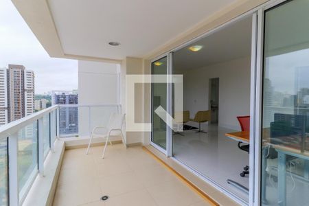 Varanda da Sala de apartamento para alugar com 3 quartos, 116m² em Jardim das Acacias, São Paulo