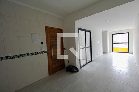 Sala/Cozinha de apartamento para alugar com 3 quartos, 68m² em Vila Apiai, Santo André