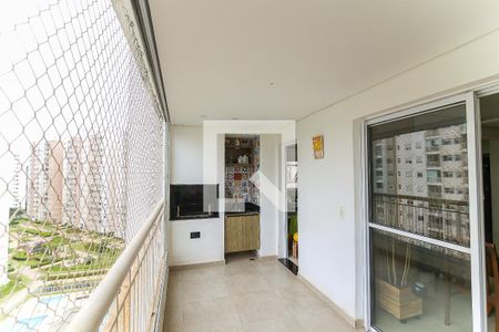 Varanda da Sala de apartamento à venda com 3 quartos, 107m² em Jardim Henriqueta, Taboão da Serra