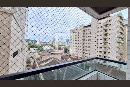 Vista da sala de apartamento para alugar com 2 quartos, 80m² em Canto do Forte, Praia Grande