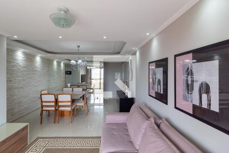 Sala de estar  de apartamento à venda com 3 quartos, 84m² em Jardim Santa Cruz (campo Grande), São Paulo