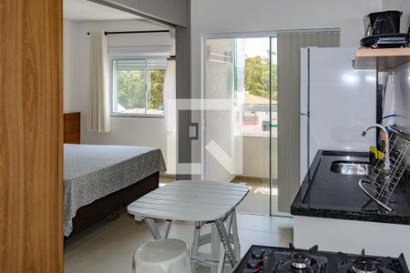 Sala/Cozinha de apartamento para alugar com 1 quarto, 36m² em Ingleses do Rio Vermelho, Florianópolis