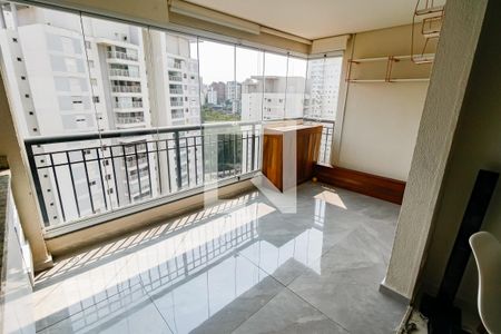 Varanda da Sala de apartamento para alugar com 2 quartos, 70m² em Vila Andrade, São Paulo