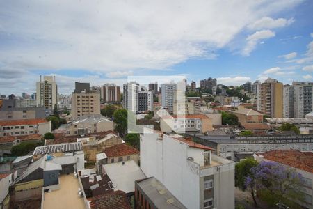 Sala _Vista de apartamento à venda com 1 quarto, 20m² em Santa Cecília, Porto Alegre