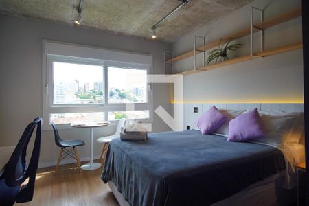 Sala _Quarto  de apartamento à venda com 1 quarto, 20m² em Santa Cecília, Porto Alegre