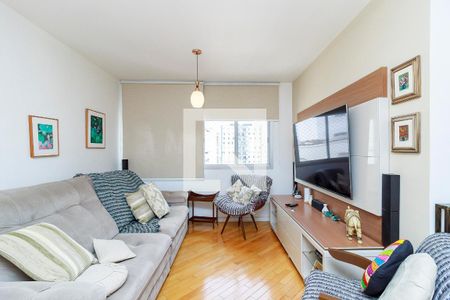 Sala de apartamento à venda com 3 quartos, 74m² em Cidade Monções, São Paulo