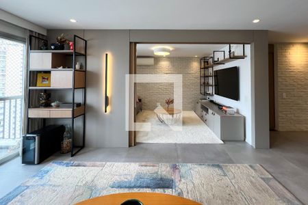 Sala 1 de apartamento para alugar com 2 quartos, 116m² em Indianópolis, São Paulo