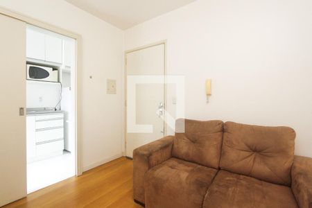 Sala de apartamento à venda com 1 quarto, 32m² em Santa Cecília, Porto Alegre