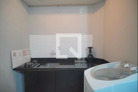 Cozinha de kitnet/studio para alugar com 1 quarto, 25m² em Centro, São Leopoldo