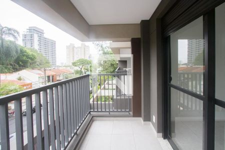 Varanda Suíte 1 de apartamento à venda com 3 quartos, 173m² em Santo Amaro, São Paulo