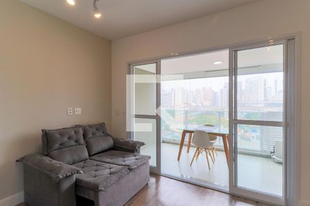 Sala/Cozinha de apartamento para alugar com 1 quarto, 38m² em Cidade Monções, São Paulo