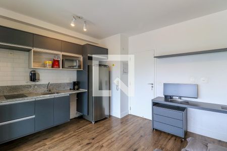 Sala/Cozinha de apartamento para alugar com 1 quarto, 38m² em Cidade Monções, São Paulo