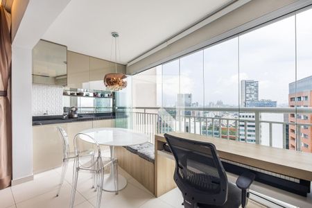 Varanda de apartamento para alugar com 1 quarto, 35m² em Pinheiros, São Paulo