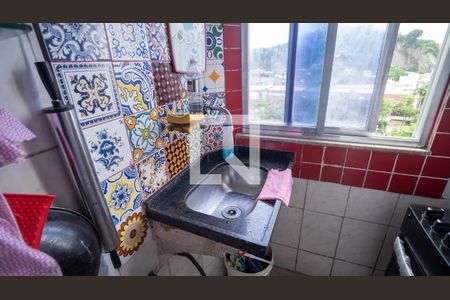 Cozinha de apartamento à venda com 2 quartos, 48m² em Cidade Nova, Rio de Janeiro