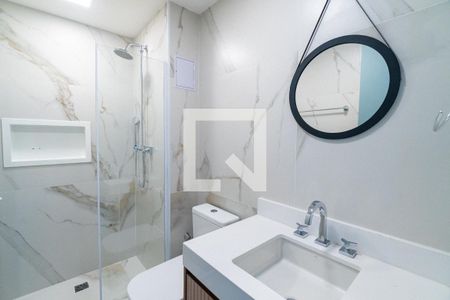 Banheiro de apartamento à venda com 1 quarto, 26m² em Vila Clementino, São Paulo