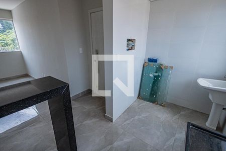 Sala / cozinha americana de apartamento para alugar com 3 quartos, 70m² em Letícia, Belo Horizonte