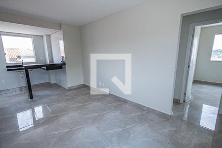 Sala / cozinha americana de apartamento para alugar com 3 quartos, 70m² em Letícia, Belo Horizonte