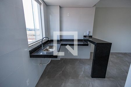 Sala / cozinha americana de apartamento para alugar com 3 quartos, 70m² em Letícia, Belo Horizonte