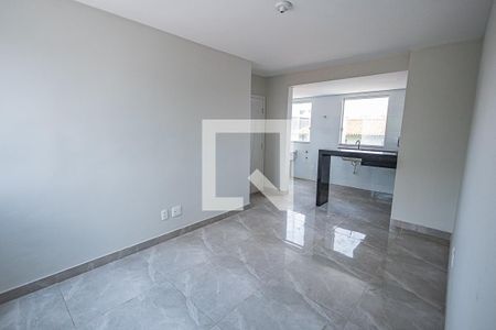 Sala / cozinha americana de apartamento para alugar com 3 quartos, 70m² em Letícia, Belo Horizonte