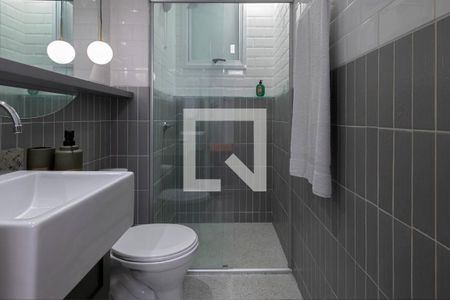 Banheiro da Suíte de apartamento à venda com 2 quartos, 58m² em Nova Suíça, Belo Horizonte