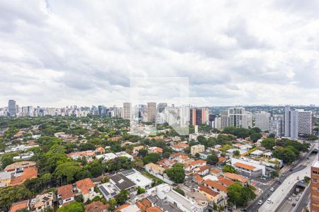 Vista da Varanda de apartamento à venda com 1 quarto, 66m² em Pinheiros, São Paulo