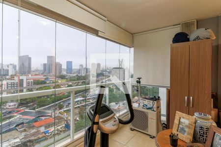 Varanda de kitnet/studio à venda com 1 quarto, 44m² em Brooklin, São Paulo