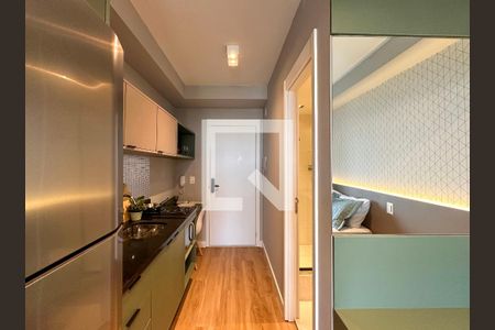 Cozinha de kitnet/studio à venda com 0 quarto, 23m² em Brooklin Paulista, São Paulo