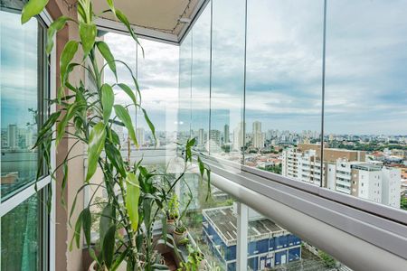 Varanda da Sala de apartamento à venda com 2 quartos, 63m² em Vila Gumercindo, São Paulo