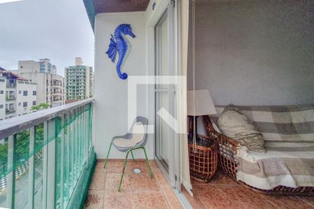 Varanda  de apartamento para alugar com 3 quartos, 70m² em Jardim Las Palmas, Guarujá