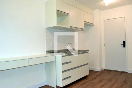 Cozinha de kitnet/studio para alugar com 1 quarto, 27m² em Pinheiros, São Paulo