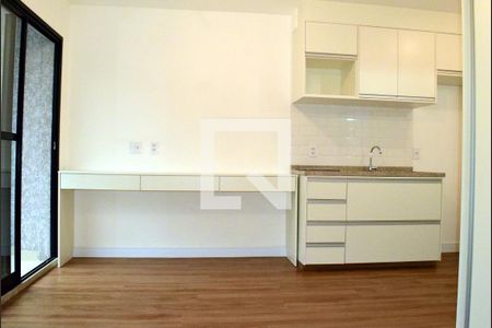 Cozinha de kitnet/studio para alugar com 1 quarto, 27m² em Pinheiros, São Paulo