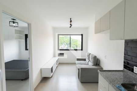 Sala/Cozinha de apartamento para alugar com 1 quarto, 27m² em Bela Vista, São Paulo