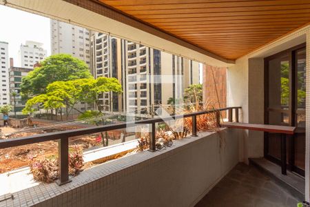 Varanda da Sala de apartamento para alugar com 3 quartos, 164m² em Vila Nova Conceição, São Paulo