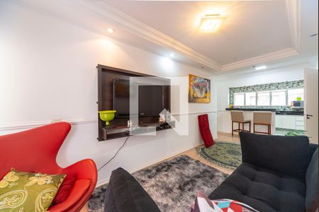 Sala de apartamento à venda com 3 quartos, 110m² em Vila Bastos, Santo André
