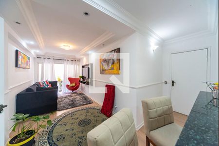 Sala de apartamento à venda com 3 quartos, 110m² em Vila Bastos, Santo André