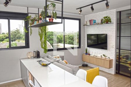 Sala/Cozinha de apartamento à venda com 1 quarto, 34m² em Jurubatuba, São Paulo