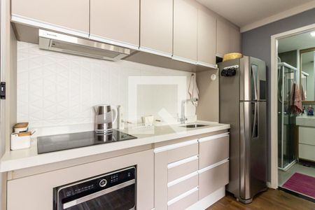 Cozinha de apartamento para alugar com 1 quarto, 26m² em Vila Buarque, São Paulo