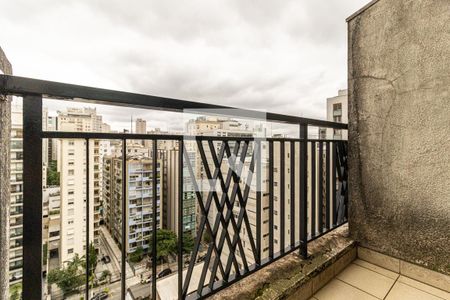 Varanda de kitnet/studio à venda com 1 quarto, 32m² em Higienópolis, São Paulo