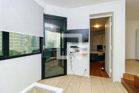 Sala de apartamento à venda com 1 quarto, 64m² em Cidade Monções, São Paulo